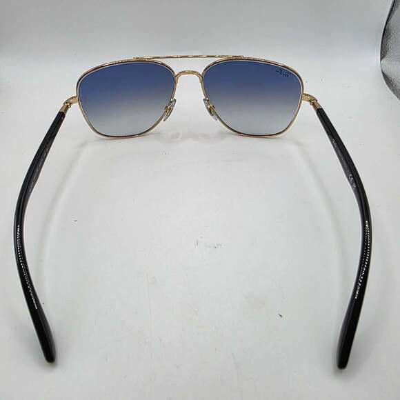 Ray-Ban RB3683 Sunglasses in Black On Gold and Blue - Picture 7 of 10